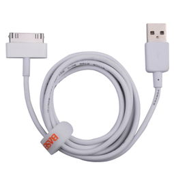 倍思 BASEUS 苹果充电数据线 电源线 适用于苹果iPhone 4 4S iPad 3 白色充电器 数据线产品图片1